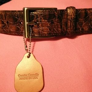 🐊NWT GORGEOUS CHIC GENUINE CROCODILE BELT